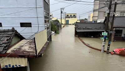 颱風凱米重創雲林 大埤鄉西鎮村四面淹水成孤島