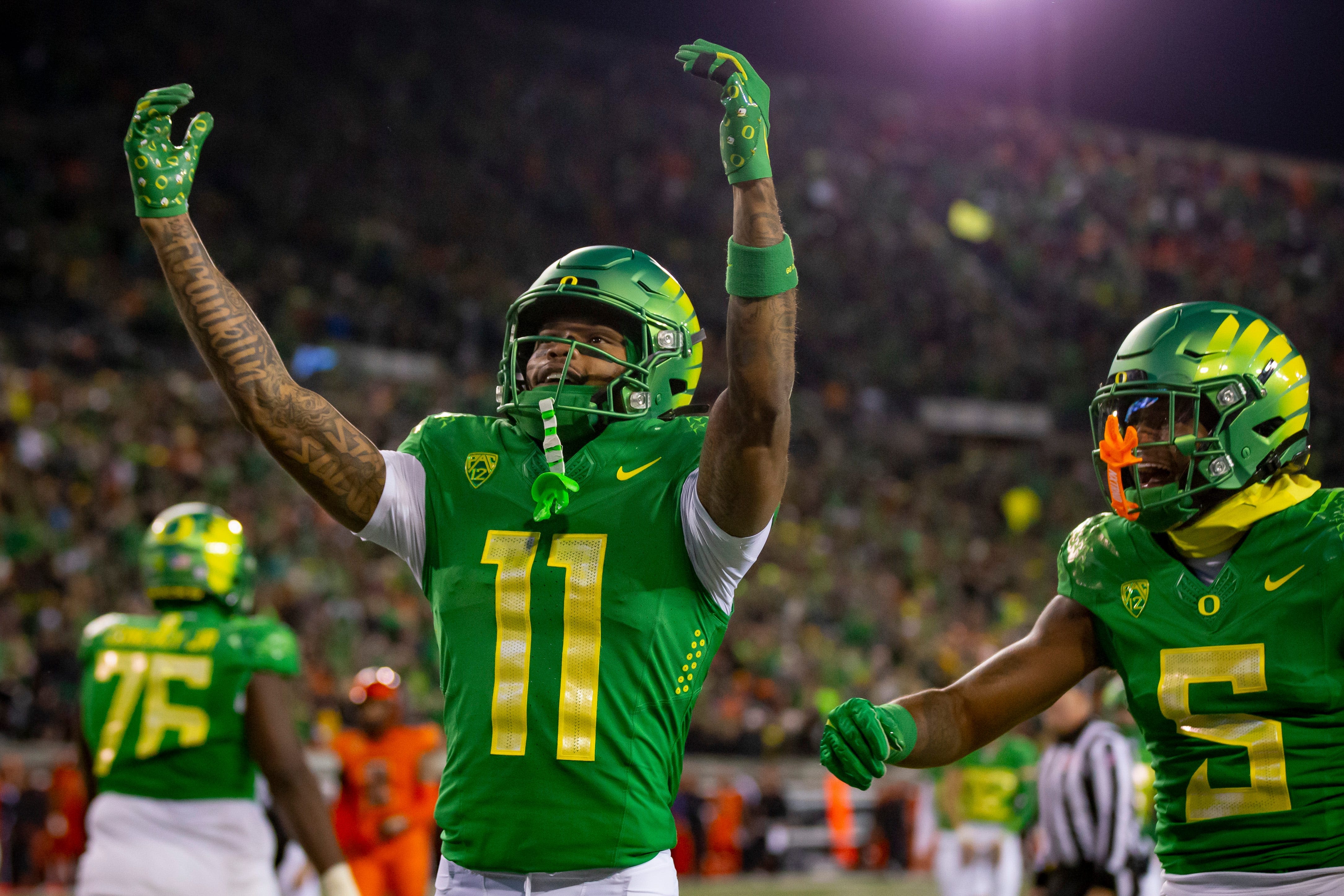 Broncos pick Oregon WR Troy Franklin in fourth round of 2024 NFL Draft. What to know