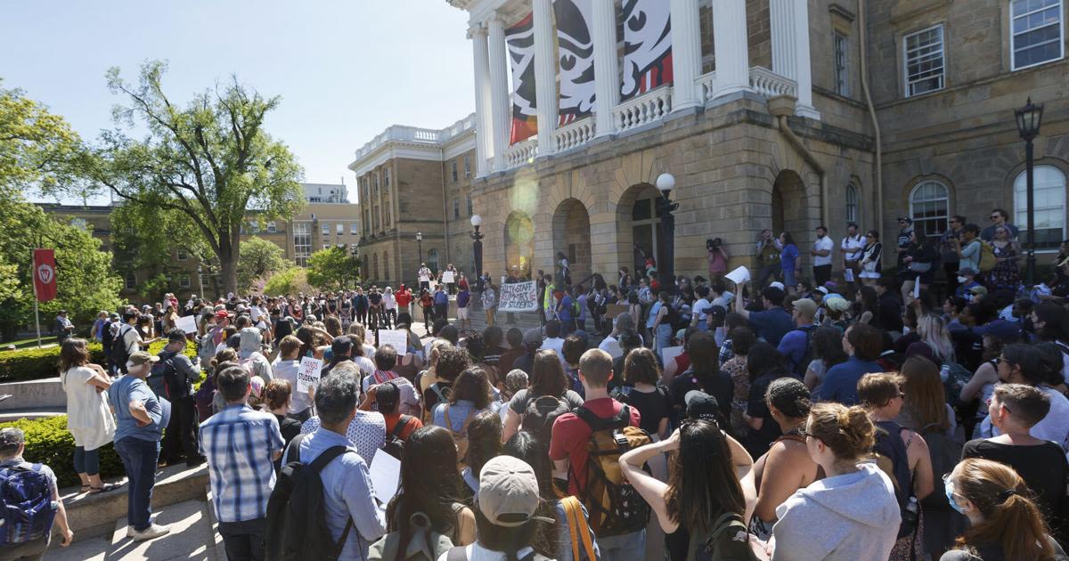 UW-Madison student groups suspended for alleged antisemitic and violent chalkings
