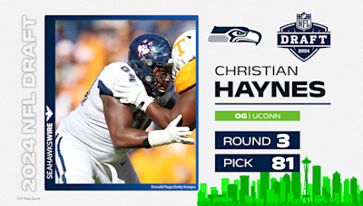 Seahawks pick UConn G Christian Haynes at No. 81 overall