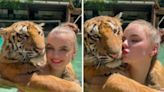 California Zoo Owner Shares Viral Video Swimming With Tiger - News18