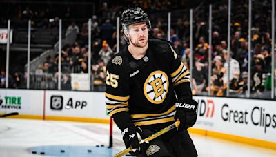 Bruins hope Brandon Carlo can play in Game 1 after birth of son on Monday morning