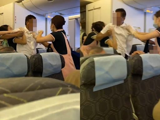 長榮空姐遭旅客「幹拐子攻擊」！死命抱住他 公司回應了