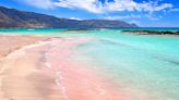 Remote Greek beach is a 'treasure' - with unique pink sand and turquoise waters