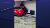 Car strikes Riverside building Saturday morning