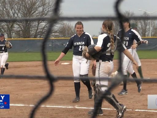 Ithaca College softball sweeps Skidmore in Liberty League doubleheader