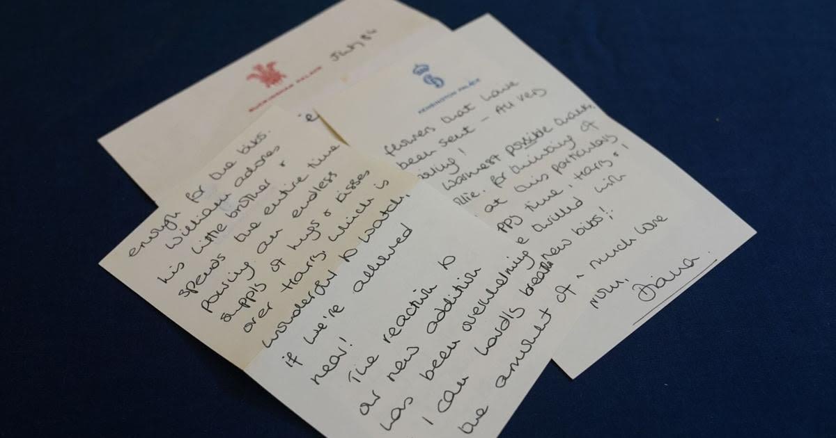 ‘An insight into Diana’s life’: Princess’ candid handwritten letters expected to fetch thousands