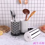 韓國暢銷陶瓷筷子筒創意家用廚房ins筷子架三個筷籠套裝 餐具收納架 廚房餐具收納架-居家百貨商城