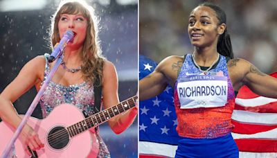 Taylor Swift pays tribute to Olympic standouts Simone Biles, Katie Ledecky, and Sha'Carri Richardson