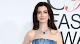 Anne Hathaway Nails the No-Pants Trend in the 'Teeniest Little' Shorts and Oversize Button-Up