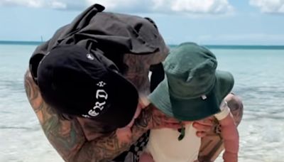 Travis Barker Posts Rare Video of Son Rocky While on Family Vacation with Kourtney Kardashian