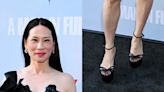 Lucy Liu Soars in Strappy Aleví Milano Platforms at ‘A Man in Full’ Screening