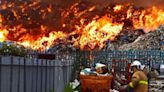 Industrial estate erupts into flames as firefighters scramble to scene