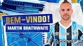 Grêmio anuncia oficialmente a contratação do atacante Braithwaite