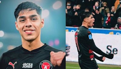 Nadie lo pudo pillar: Darío Osorio marcó un golazo en el triunfo del FC Midtjylland de Dinamarca