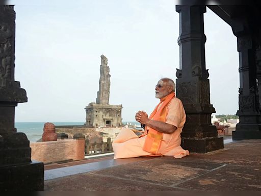 PM Modi Ends 45-Hour Meditation At Vivekananda Rock Memorial In Tamil Nadu