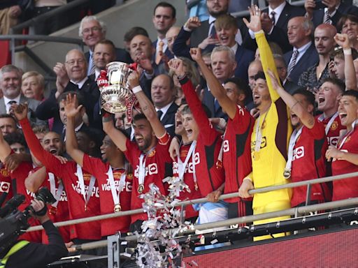 Manchester United le ganó a Manchester City la final de la FA Cup y festejaron el título Alejandro Garnacho y Lisandro Martínez