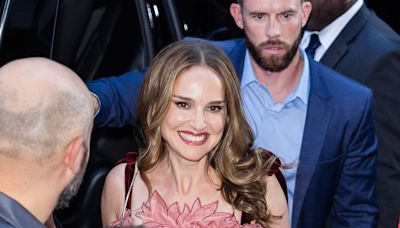 Natalie Portman Looks Like a Bouquet of Pink Azaleas In This Flirty Minidress