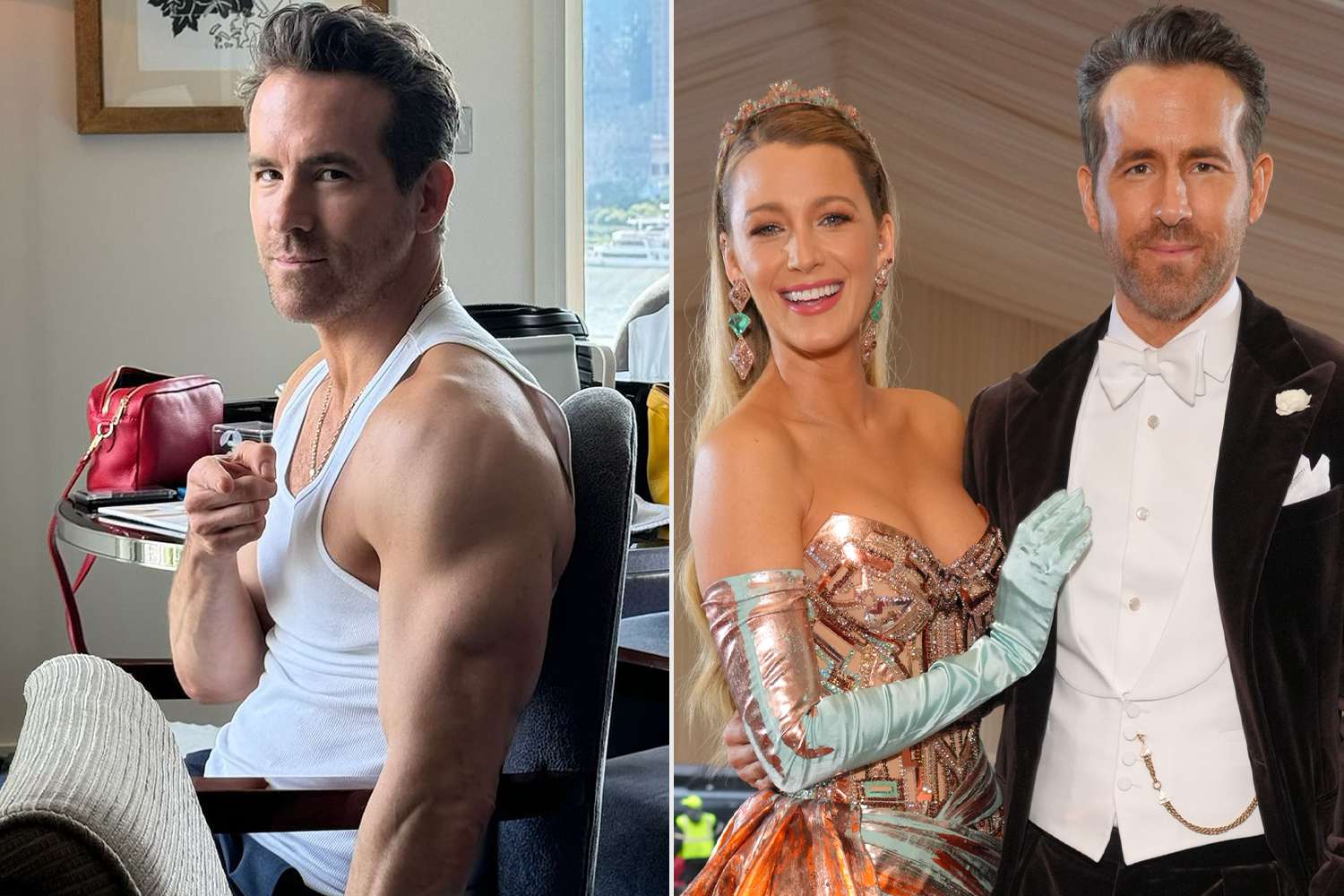 Blake Lively Has Racy Response to Photo of Ryan Reynolds in White Vest: 'My Thirst Has Been Trapped'