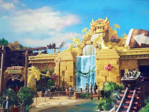 First Look at Universal’s Cutting-Edge Donkey Kong Ride in Epic Universe’s Super Nintendo World | Video