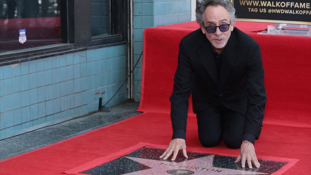 Tim Burton receives star on Hollywood Walk of Fame