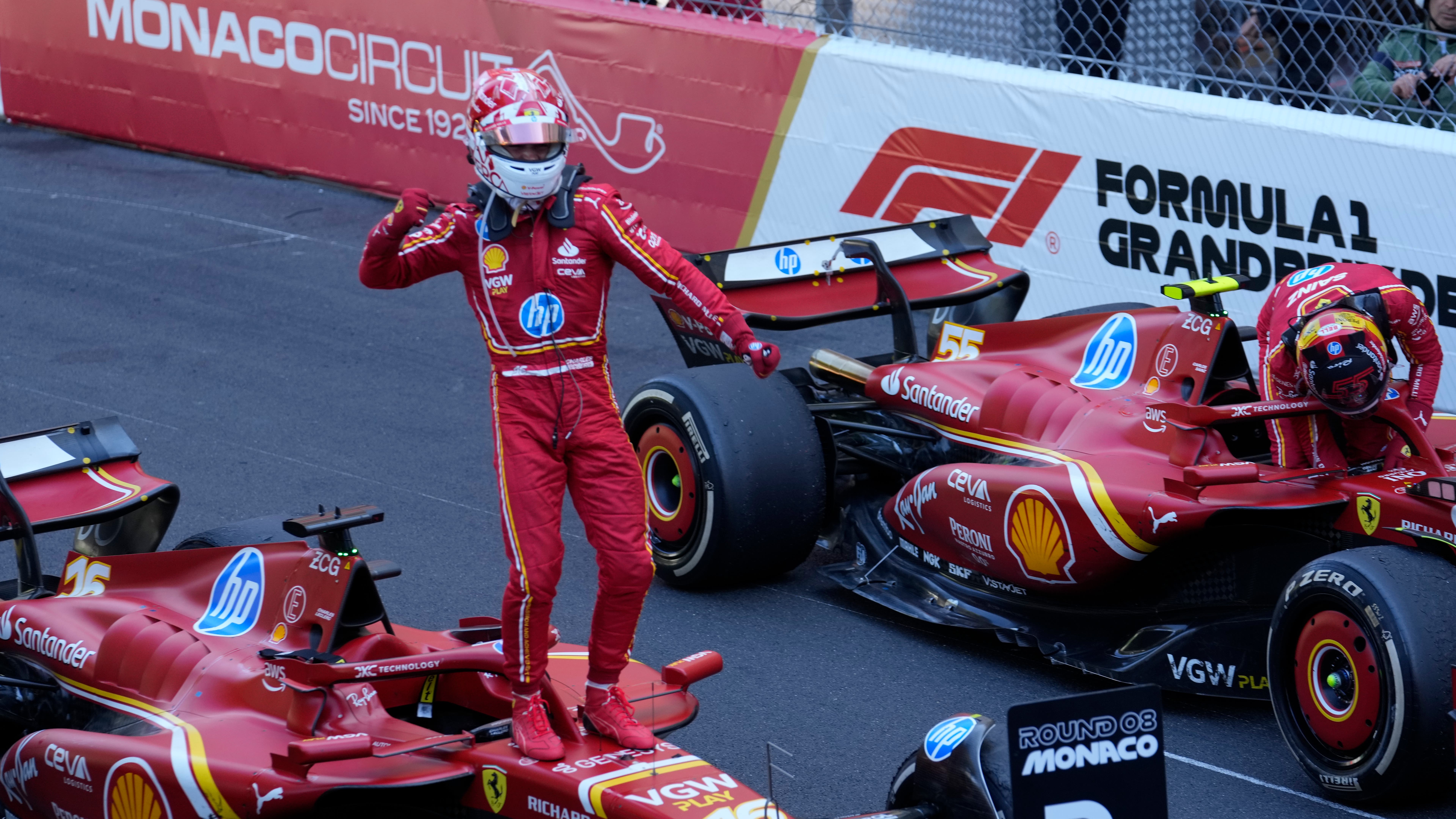 Charles Leclerc wins home race at processional Monaco Grand Prix