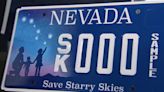 Save Starry Skies license plates now available at Nevada DMV