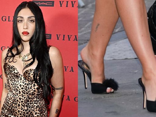 Lourdes Leon Goes Bold in Leopard-Print Dress & Feather Pompom Mules at MAC’s Viva Glam Billion Dollar Ball