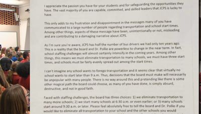 JCPS Board Member sends critical two-page letter to district principals