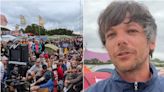 Louis Tomlinson se viralizó por llevar televisor a festival para ver la Eurocopa: “El primero se rompió”