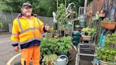 'People say it cheers them up' - York recycling plant workers create garden