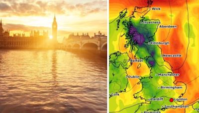 UK hot weather: Exact date 24C 'heat bomb' boils Britain as new maps go orange