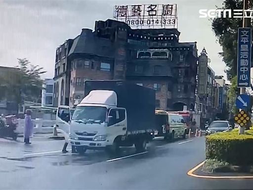 台南貨車詭異停快車道！他上前驚見「駕駛側倒」急打119送醫 離奇身亡