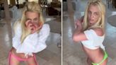 Britney Spears pulls down thong and shakes rear in racy clip after health fears
