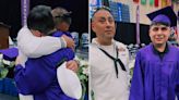 Navy Dad Travels 17 Hours to Surprise Son at High School Graduation — See Their Emotional Reunion!