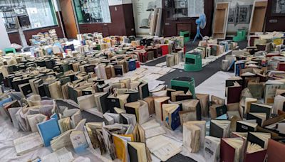 403地震後天花板塌、書籍泡水 國台圖暫停開放到明年3月底