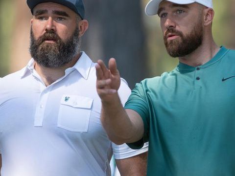 Jason and Travis Kelce Attend The ACC Celebrity Golf Championship, Plus Ice Spice, Kate Hudson and More