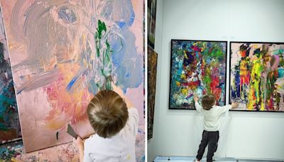 2-year-old artist sells his paintings for nearly $7,000 each: ‘Pint-sized Picasso’