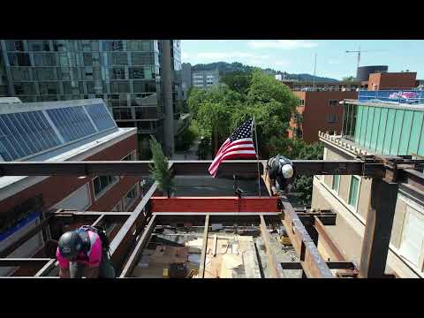 Portland Art Museum's New Mark Rothko Pavilion Reaches Major Construction Milestone with Completion of Steel Structure