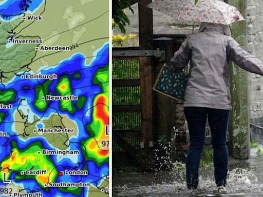 Met Office reveals the exact date heavy rain will hit large parts of the UK