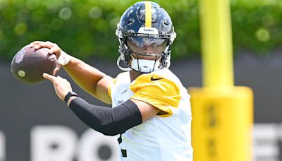 Steelers training camp: Justin Fields takes QB1 reps as Russell Wilson misses opening day, passes first test