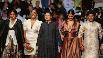 Payal Kapadia and cast of All We Imagine As Light shine at Cannes