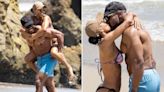 Jonathan Majors & Meagan Good Pack On the PDA For Sunny Beach Day