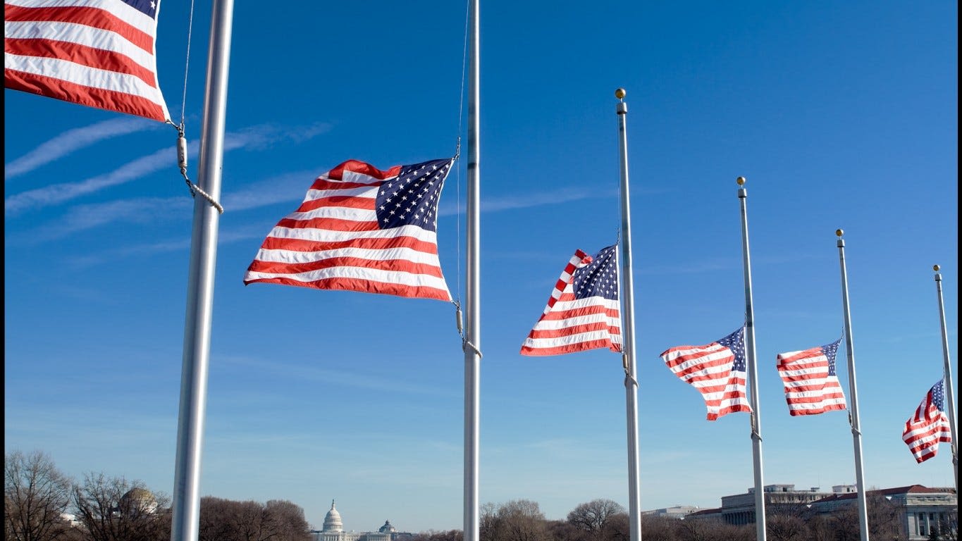 US flags are flying at half-staff in Texas on Wednesday. Here's why