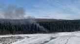 Douglas C-54 plane with 2 people on board crashes into river outside Fairbanks, Alaska