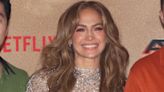 Jennifer Lopez Sparkles Like the Night Sky in Rhinestone-Covered Mesh Set