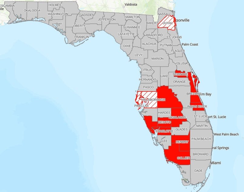 Number of Florida counties under burn bans, drought conditions increases. Will it rain soon?