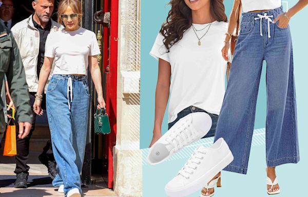 Jennifer Lopez’s Drawstring Jeans Are a Stylish Alternative to Sweatpants That You Can Get from $36