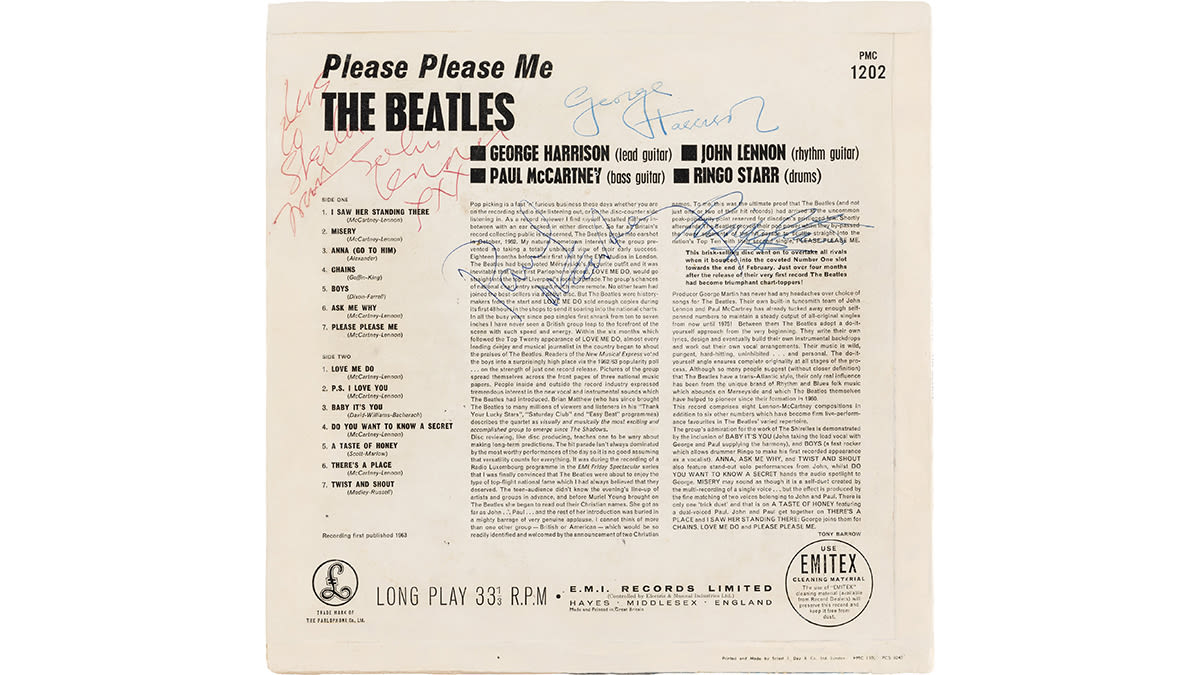 A Record Sleeve Signed by All Four Beatles Could Fetch Over $30,000 at Auction