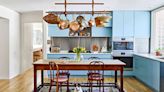 Tour This Blue Scandi-Style Kitchen That Expertly Blends Old and New